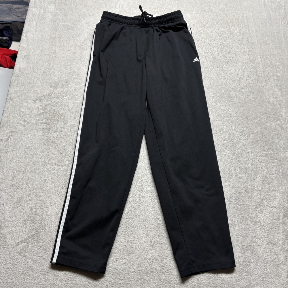 Adidas Golf Track Pants Men's M Black w/White 3 Stripes ADVR0957 MSRP $60